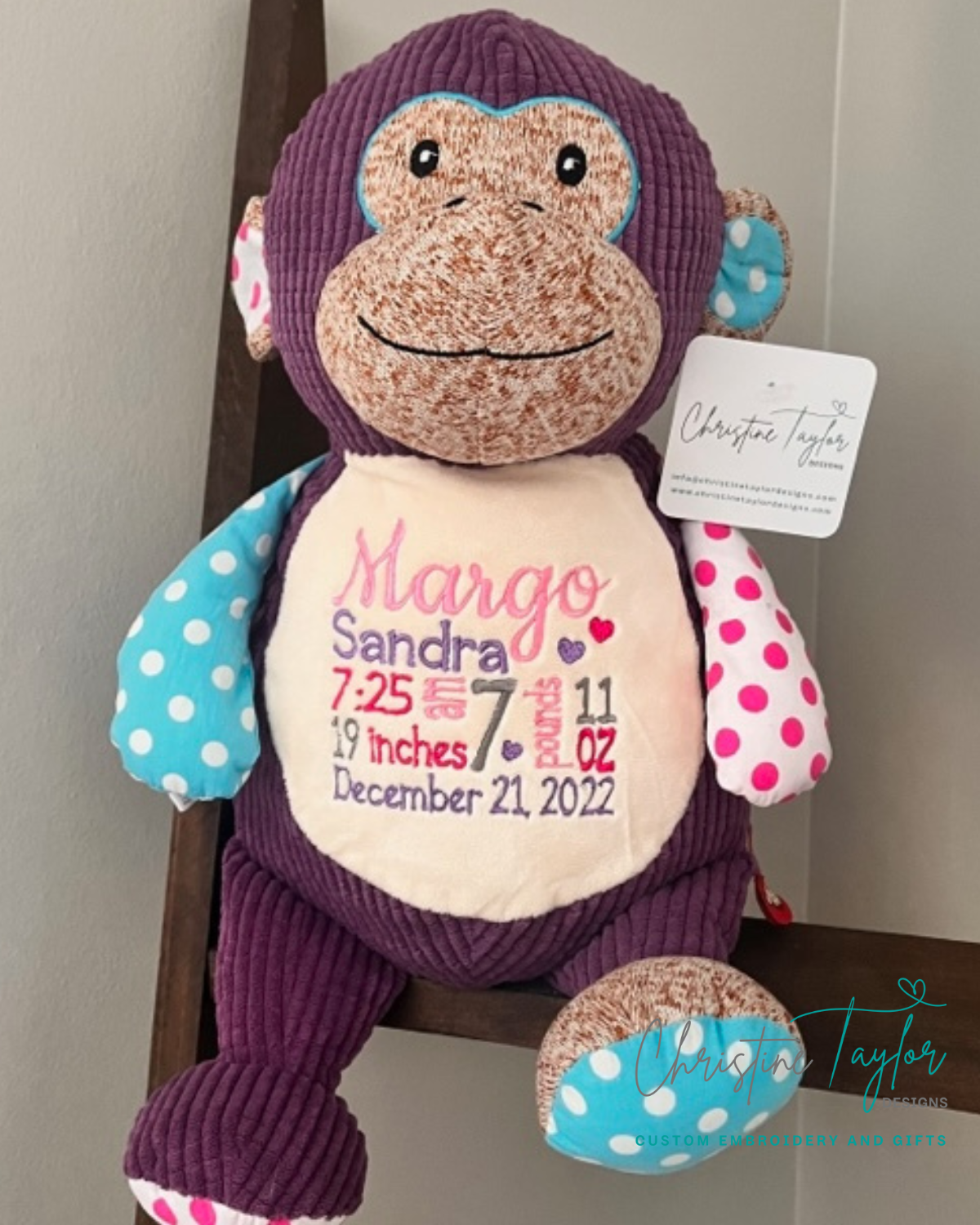 Purple deals monkey plush